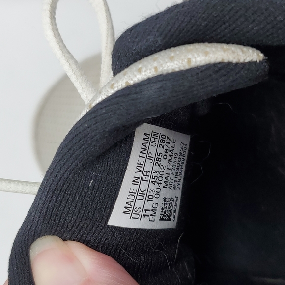 Men's Adidas Cleats Size 11 White and Gray - Picture 6 of 7